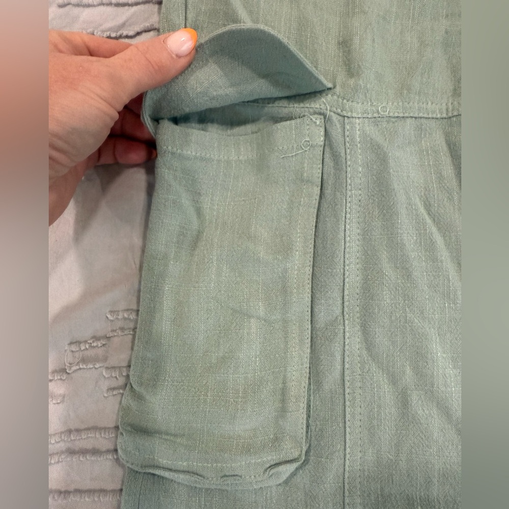 Thread & Supply Light Green Cargo Pants Small NWT - Picture 7 of 12